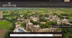 Desktop Screenshot of neemranahotels.com